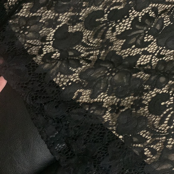 Black Off The Shoulder Lacey Dress - Picture 5 of 9